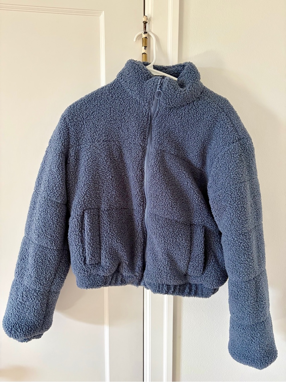 Fleece bomber jacket - Blue